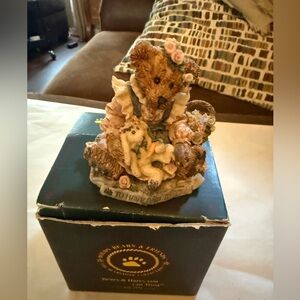 Vintage Collectible Boyd's Bearstone "Bailey & Wixie" #2017 1993 Boyd's Bears &